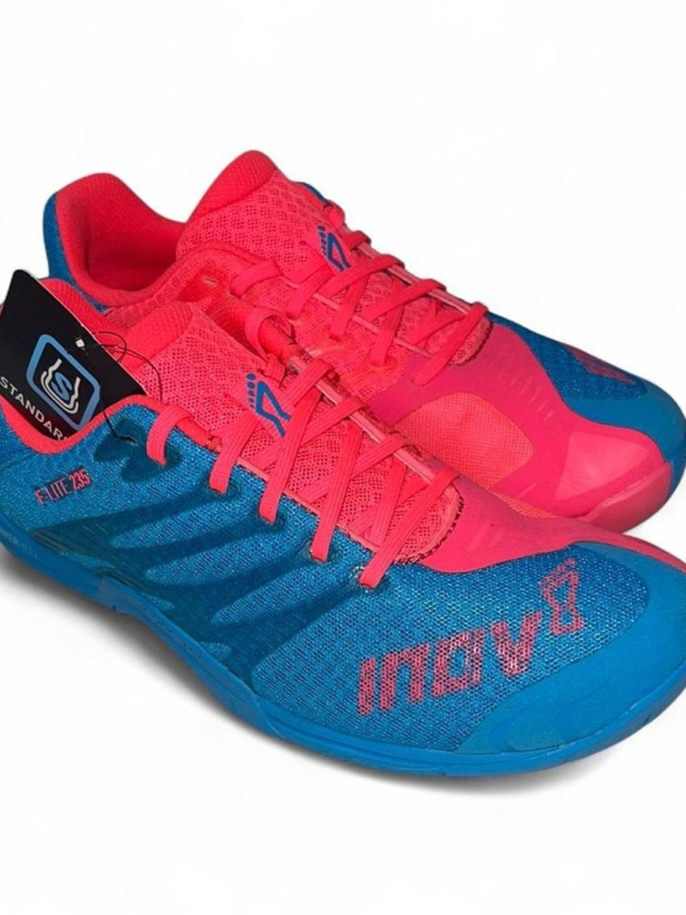 NEW! Inov-8 F-Lite 235 Rope-Tec Meta-Flex Sole Blue/Pink Trainers Women’s Size 7